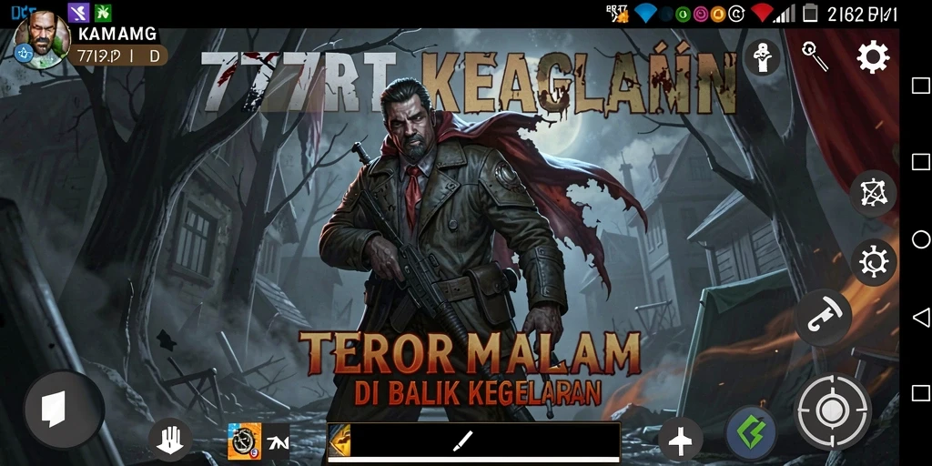 Screenshot gameplay 777RT menampilkan momen mencekam yang menegangkan.