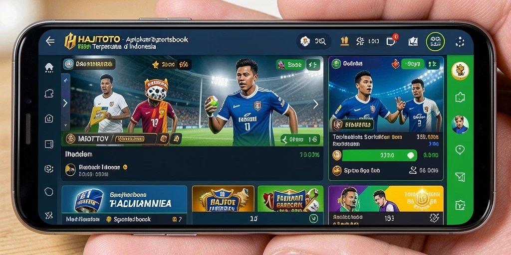 Tampilan gameplay menarik pada HAJITOTO menunjukkan berbagai pilihan taruhan olahraga.