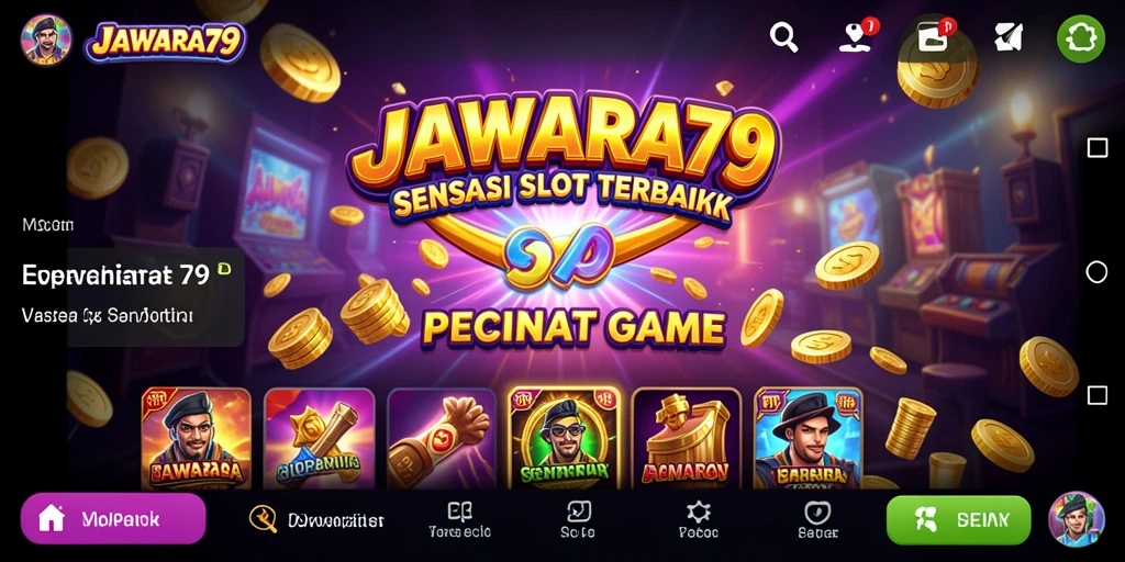 Tampilan gameplay seru JAWARA79 dengan berbagai tema slot.