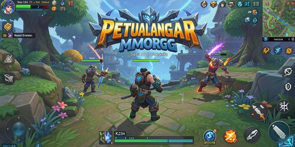 Screenshot K234 menunjukkan aksi pertempuran seru dalam dunia MMORPG.