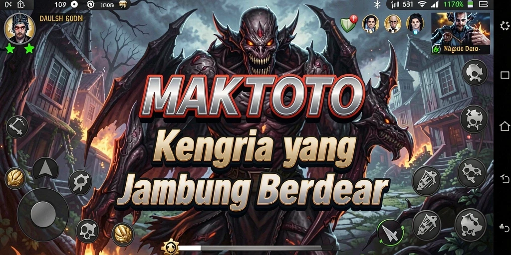 Tampilan gameplay MAKTOTO yang mencekam dan penuh ketegangan.