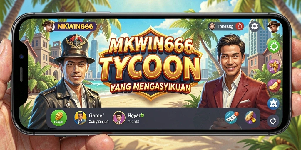Tangkapan layar utama MKWIN666 menunjukkan gameplay seru dan strategi Tycoon.