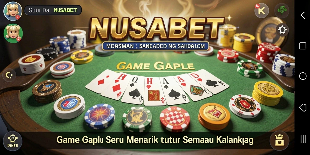 Tampilan gameplay NUSABET yang seru dan menantang.