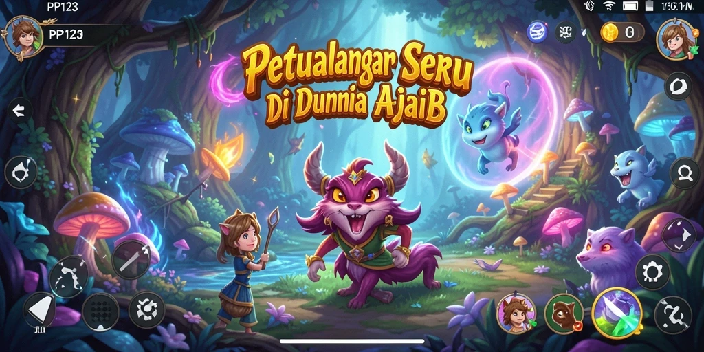 Screenshot gameplay PP123 menampilkan aksi petualangan yang mendebarkan.