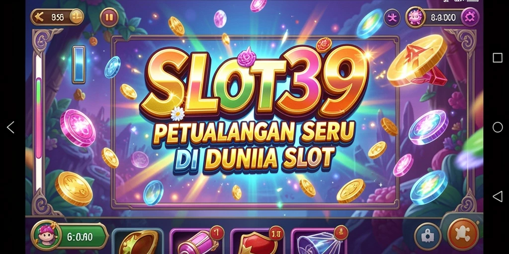 Screenshot menunjukkan petualangan seru dalam game SLOT39 yang penuh warna.