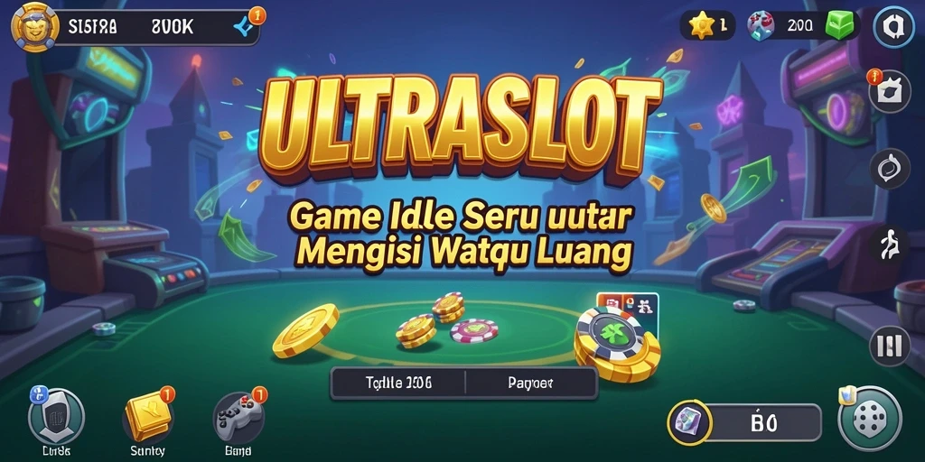 Tampilan gameplay ULTRASLOT yang menawan dan penuh warna.
